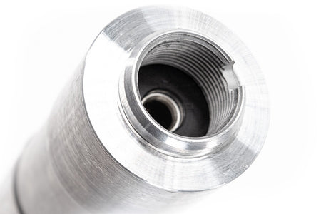 Asura DTK 4 Style Dummy Suppressor with Extened Inner Barrel for GBB / AEG AK 74U / 105 / 74 Airsoft Series ( Silver )