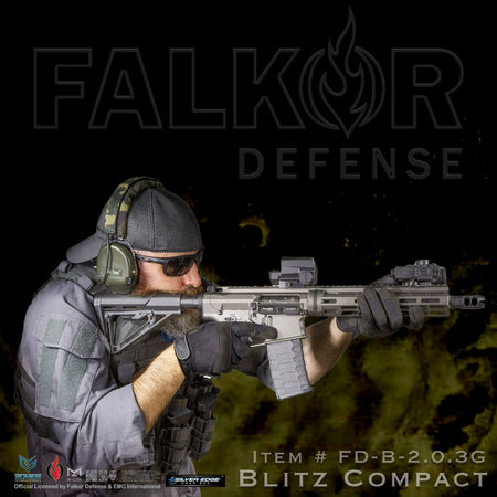 EMG FALKOR Licensed Falkor Tatty 9.5" Handguard Rail ( by APS )-Grey