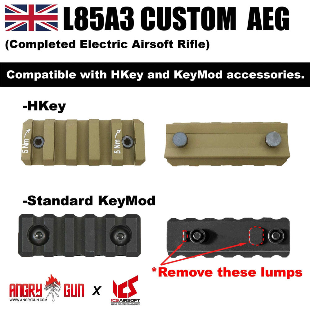 Angry Gun X ICS L85A3 AEG Airsoft Electric Rifle ( Black )