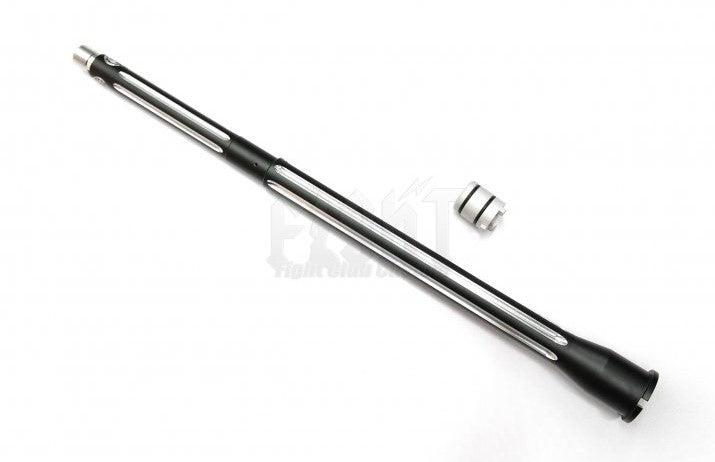 B*D style Ultramatch 14.5" outer barrel kit for WE GBB (Black/Silver) .625" Version