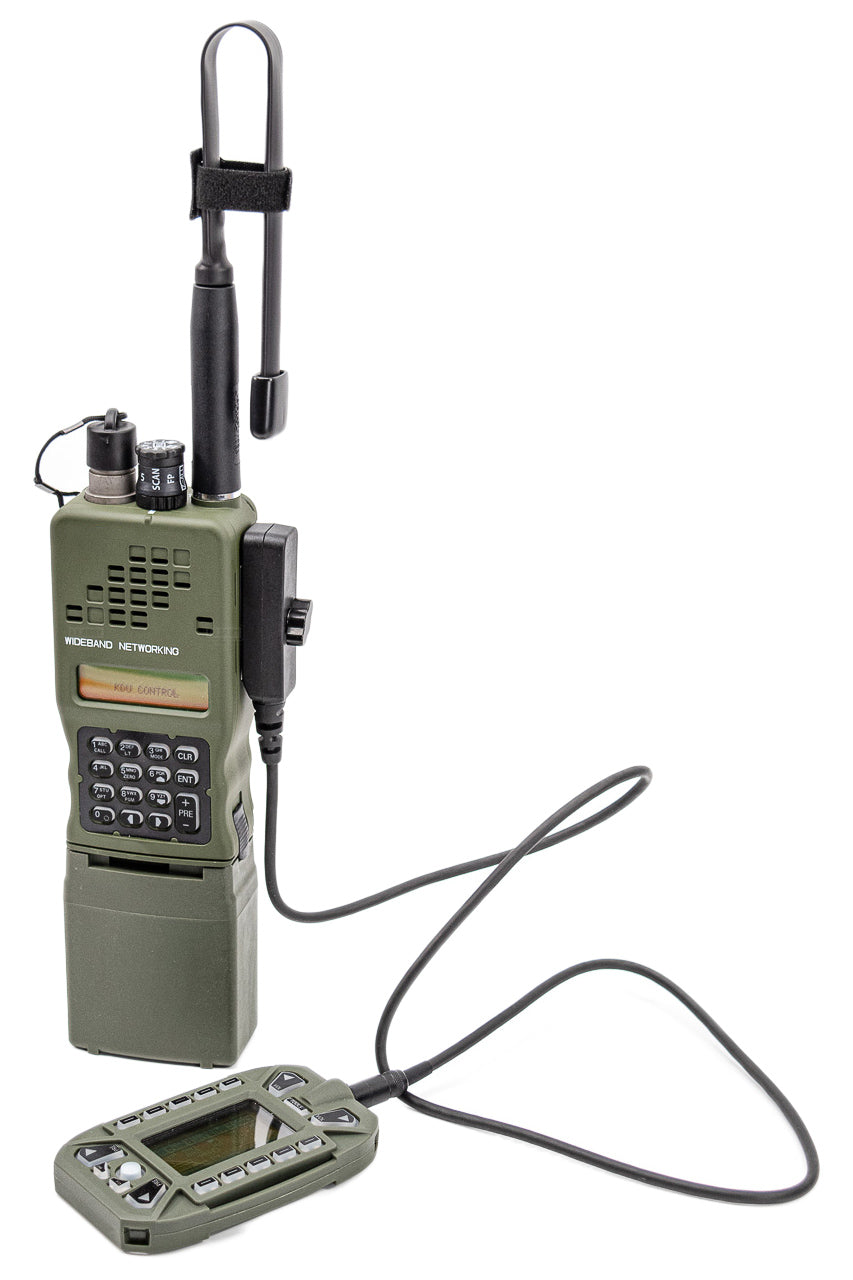 FCS PRC Style 152A Walkie-Talkie Wideband Radio with KDU Set ( OD )
