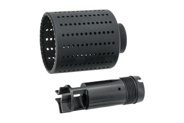 FCW CNC Steel 24mm CW Durshlag Flash Hider With Muzzle Brake ( 24mm CW )