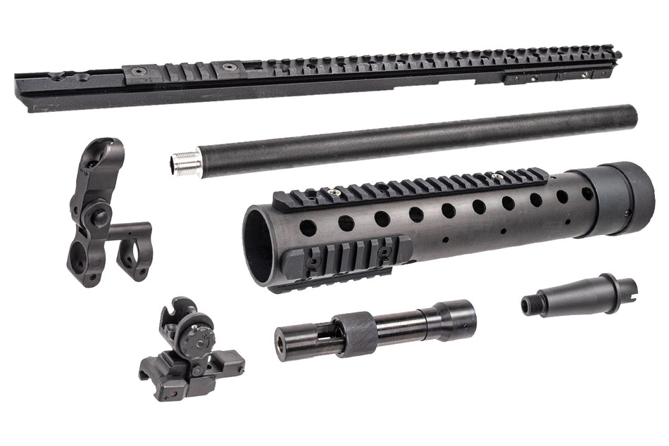 FCW MK12 MOD 0 Carbon Fiber Handguard Conversion Kit For Tokyo Marui TM MWS GBBR Series