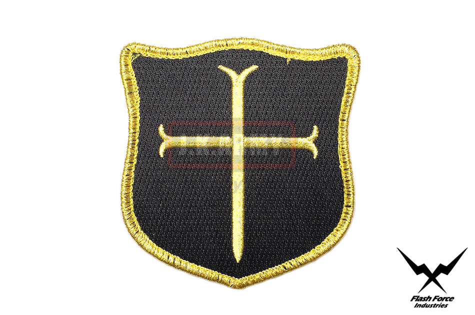 FFI - Crusader Cross Patch ( Gold x BK ) ( Free Shipping )