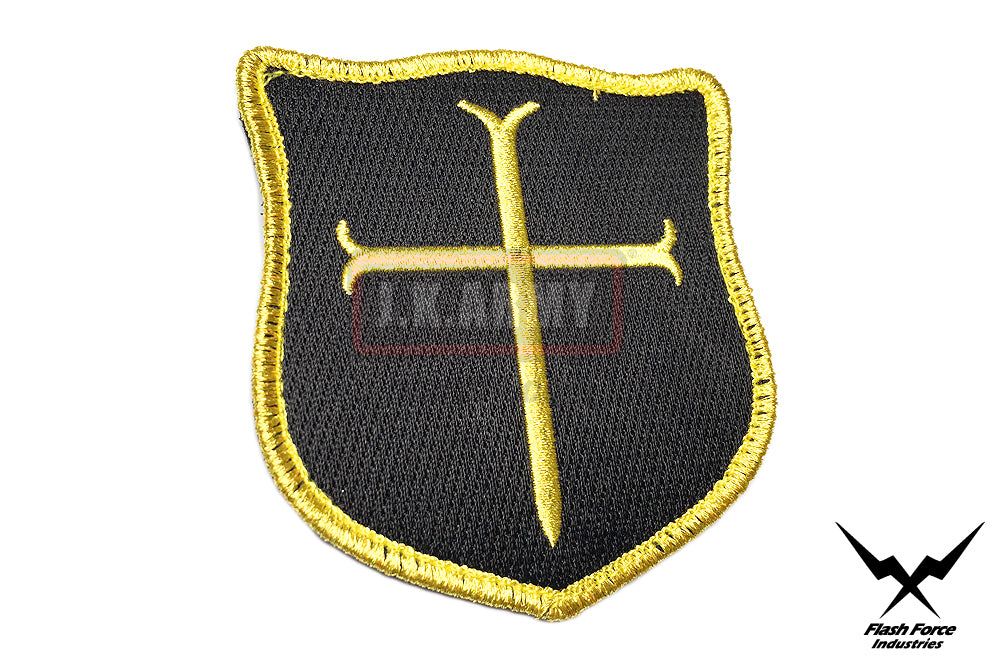 FFI - Crusader Cross Patch ( Gold x BK ) ( Free Shipping )