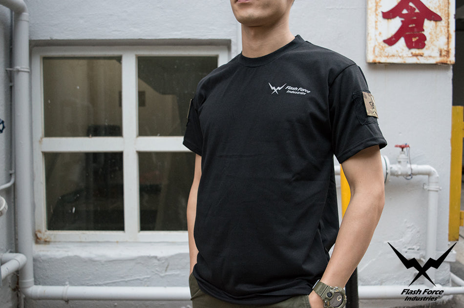 FFI Gecko Tee Sport with AD.Velcro ( Black )-XXL