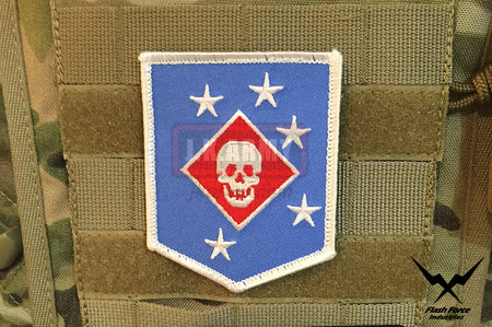 FFI - MARINE RAIDERS Blue x White Type Patch ( MARSOC ) ( Free Shipping )