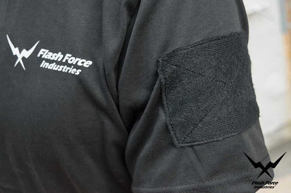 FFI Gecko Tee Sport with AD.Velcro ( Black )-XXL