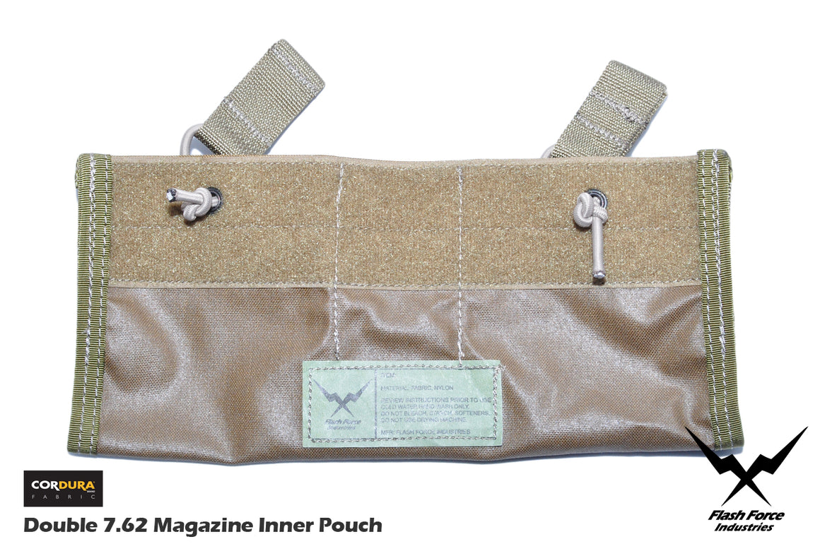 FFI Double 7.62 Magazine Inner Pouch for 6094 Plate Carrier ( CORDURA 500D CB )