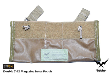 FFI Double 7.62 Magazine Inner Pouch for 6094 Plate Carrier ( CORDURA 500D CB )