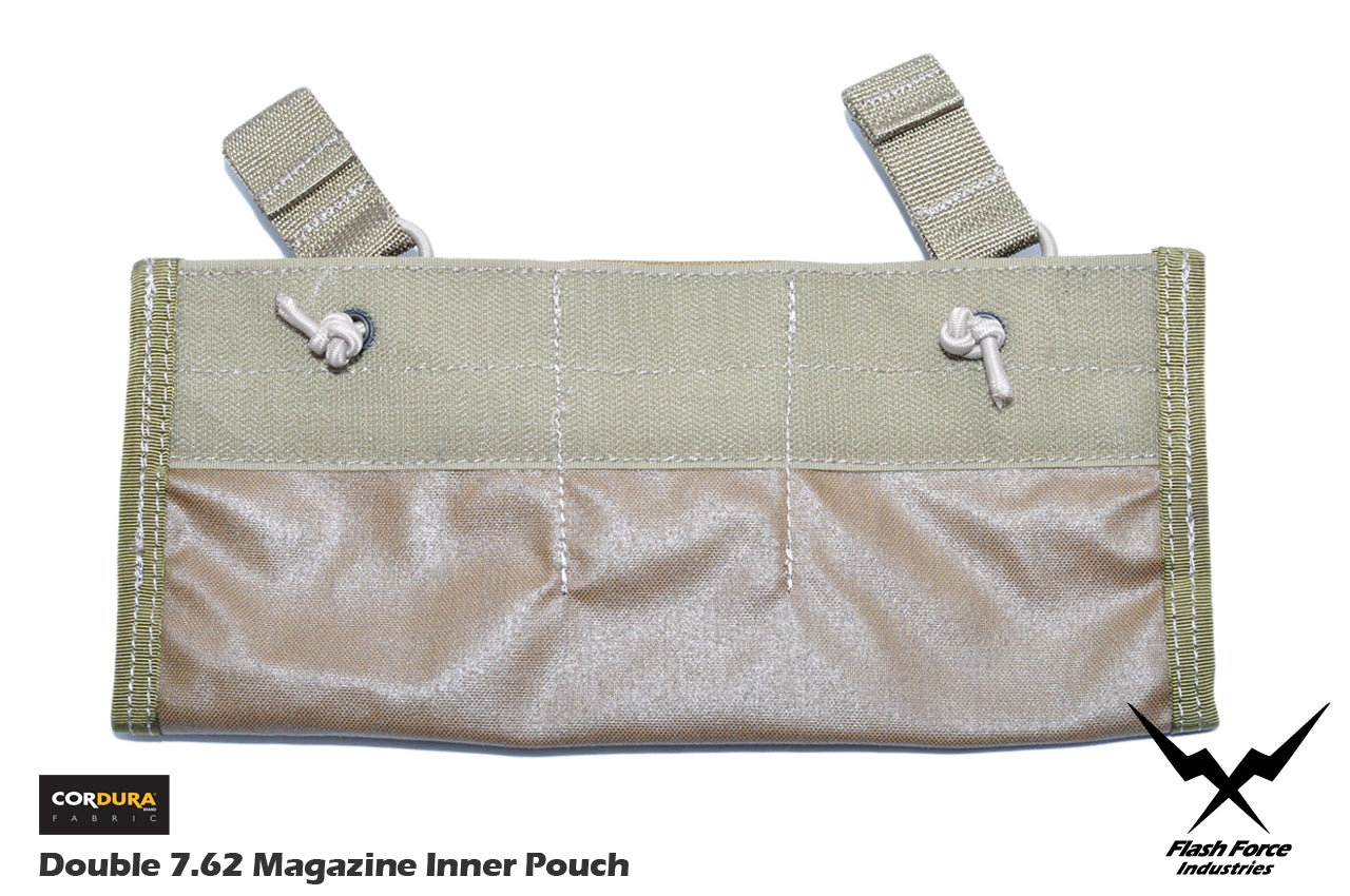 FFI Double 7.62 Magazine Inner Pouch for 6094 Plate Carrier ( CORDURA 500D CB )