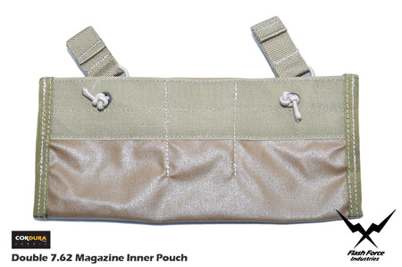 FFI Double 7.62 Magazine Inner Pouch for 6094 Plate Carrier ( CORDURA 500D CB )