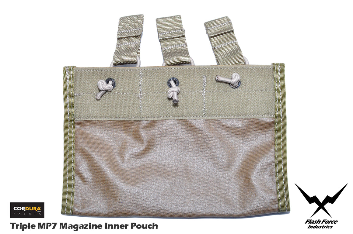 FFI Triple MP7 Magazine Inner Pouch for 6094 Plate Carrier ( CORDURA 500D CB )