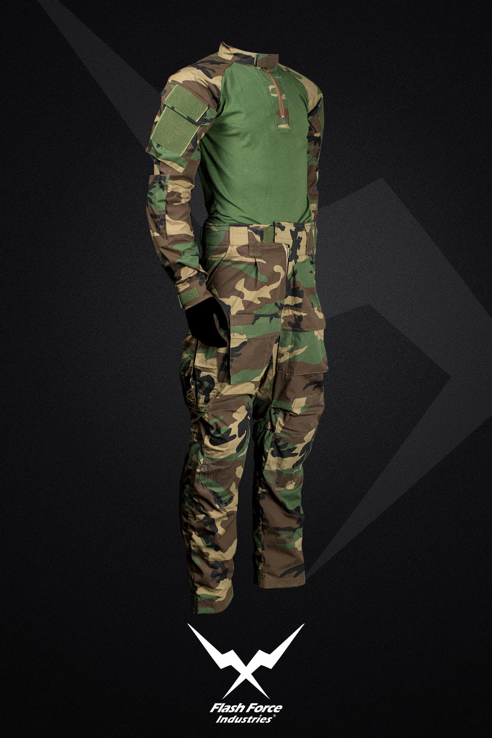 FFI Woodland Camo DF Combat Set EX. 2017 > ( 65P/35C ) -XXL