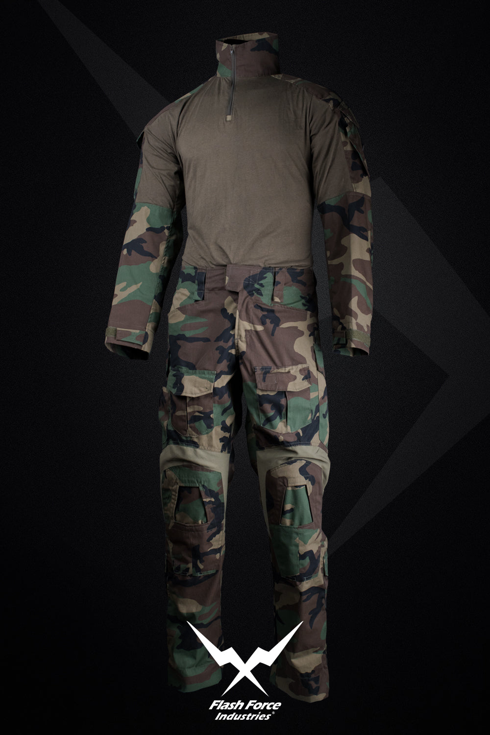 FFI Woodland Camo Gen3 Combat Set EX. 2018/19 ( M81 G3 Gen 3 ) ( MARSOC / RAIDERS Style ) -XXL