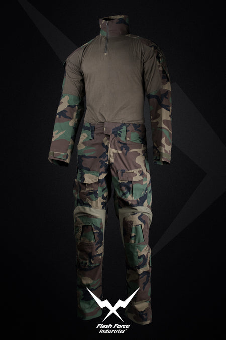 FFI Woodland Camo Gen3 Combat Set EX. 2018/19 ( M81 G3 Gen 3 ) ( MARSOC / RAIDERS Style ) -XXL