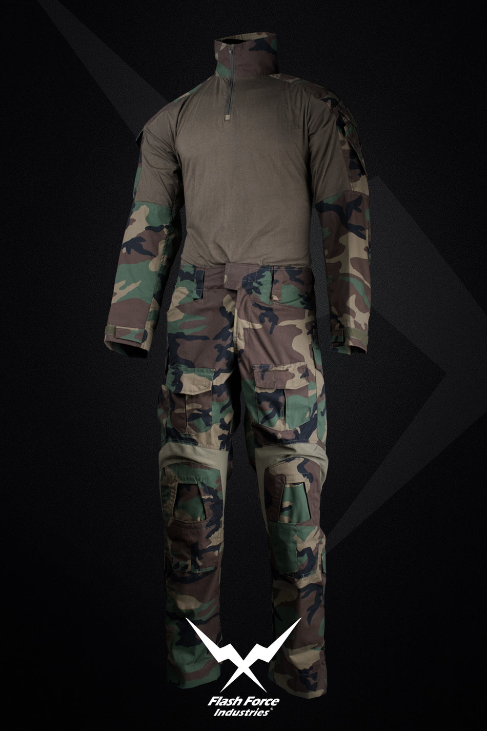 FFI Woodland Camo Gen3 Combat Set EX. 2018/19 ( M81 G3 Gen 3 ) ( MARSOC / RAIDERS Style ) -XXL