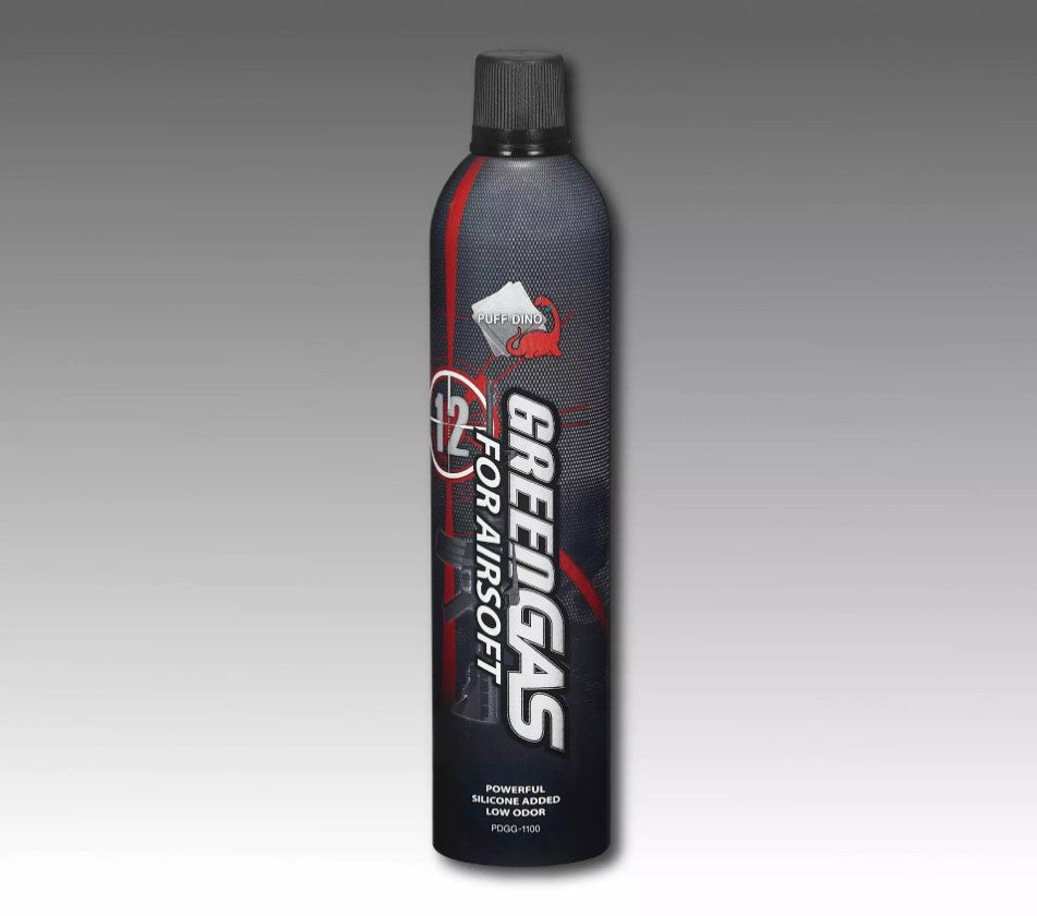 Puff Dino Green Gas 12kg with Silicone Oil x 30pcs ( 1Box ) ( Black Top Cap ) [ HK LOCAL ONLY ]