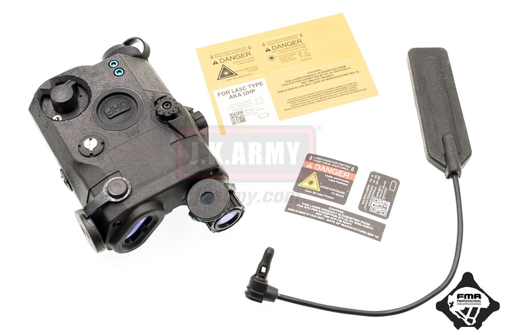 FMA LAB PEQ15 LA5-C Red Laser w/ IR Lenses Airsoft Toy ( BK ) ( PEQ LA5C UHP Style ) ( New Ver. Gen2 )