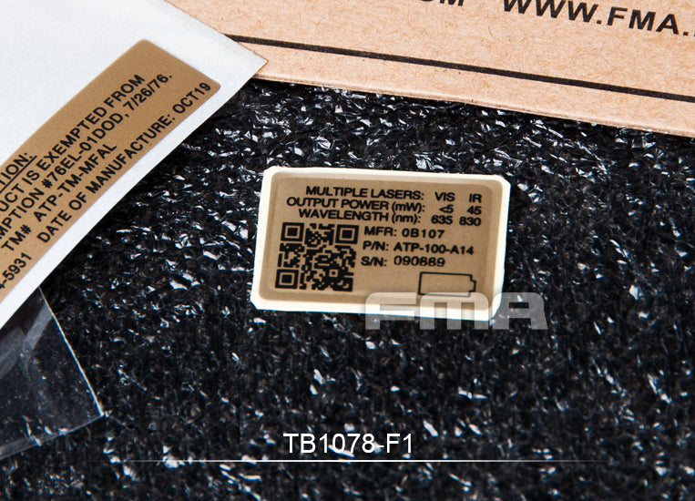 FMA Custom Decals / Sticker F1 For AN/PEQ-15 Case ( PEQ15 ) ( Free Shipping )