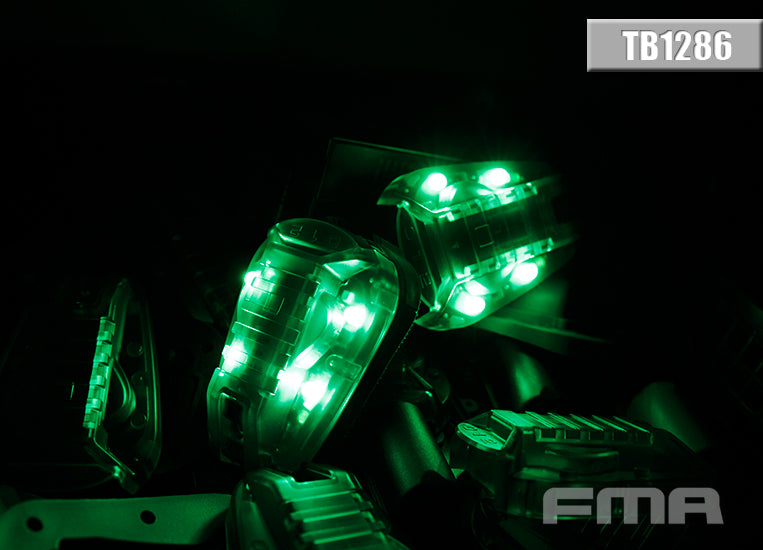 FMA Helmet STAR 6 Gen3 Green Light ( GEN III ) ( Helmet Light )-Black