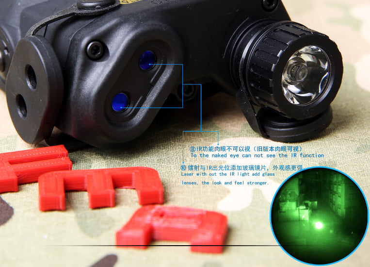 FMA PEQ LA5-C Upgrade Version LED White Light + Red Laser With IR Lenses ( BK ) ( PEQ15 LA5 UHP )