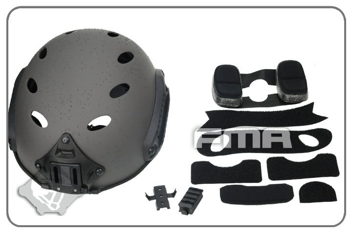 FMA FAST Carbon Fiber Airsoft Helmet-PJ  ( L/XL ) ( Mass Grey ）