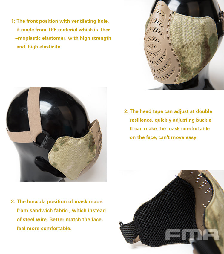 FMA Half Face Mask BK