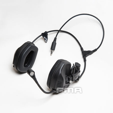 FMA FCS RAC Style Headset / with 5 Pins PTT ( BK )