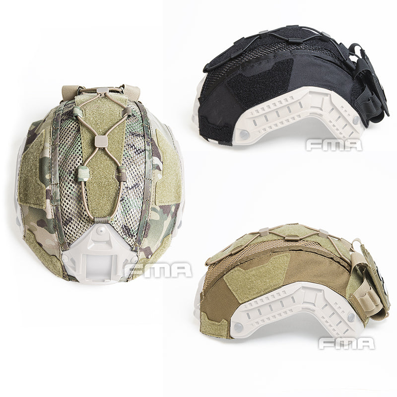 FMA Multifunctional Cover For Maritime Helmet ( MC / BK / DE ) ( Helmet Cover Skin Protective Cover )-Black