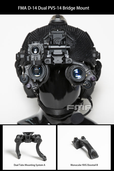 FMA Adapter For AN/PVS-14 Monocular NVG ( Dual Tube Mounting System A )