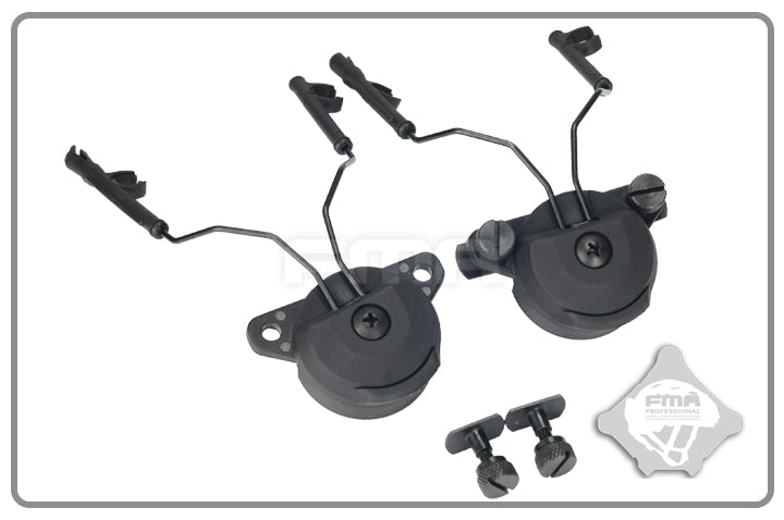 FMA EX Headset and Helmet Rail Adapter Set GEN1 BK