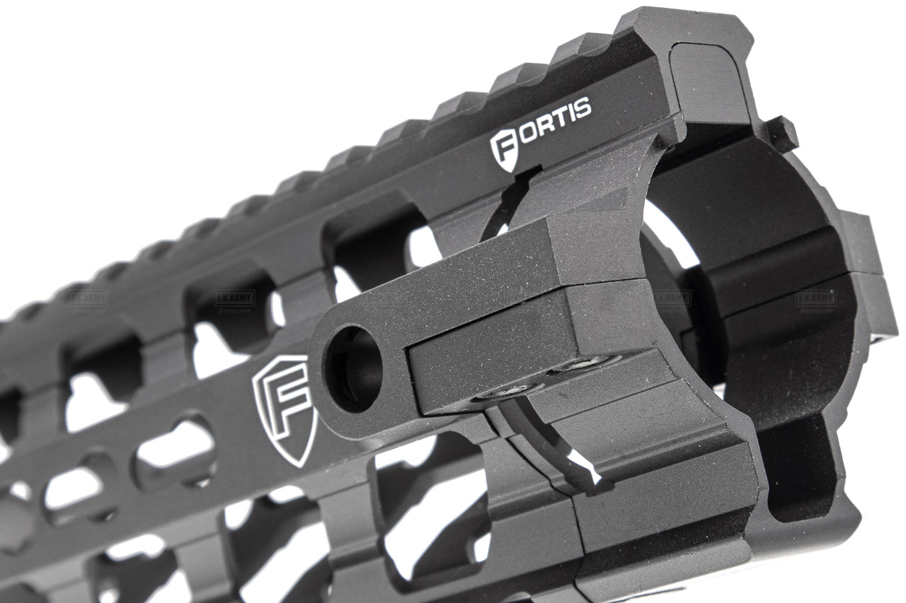 PTS Fortis REVTM Free Float Rail System 9 CAR Cutout ( Black ) ( KEYMOD )