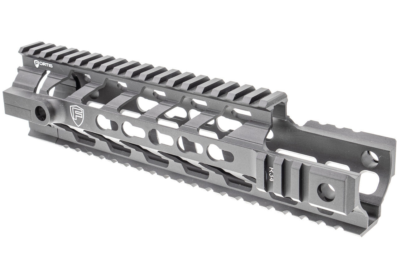 PTS Fortis REVTM Free Float Rail System 9 CAR Cutout ( Black ) ( KEYMOD )