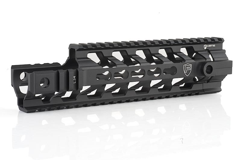 PTS Fortis REVTM Free Float Rail System 9 CAR Cutout ( Black ) ( KEYMOD )