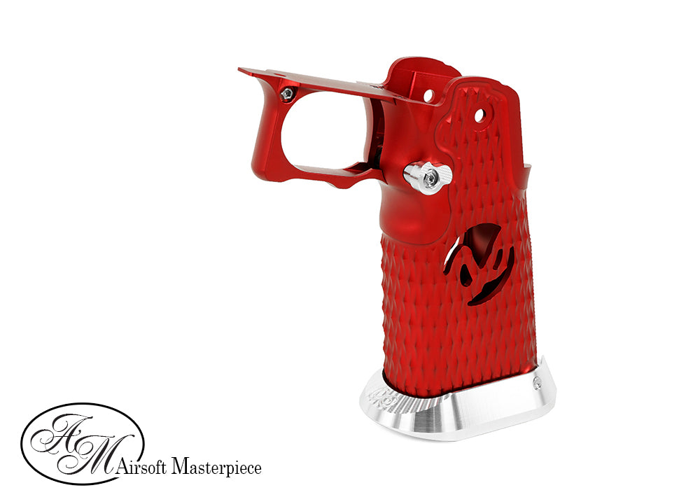 Airsoft Masterpiece AM Aluminum Grip Type 8 ( Infinity Diamond Hollow SV Style ) For Tokyo Marui TM Hi-Capa GBBP-Purple