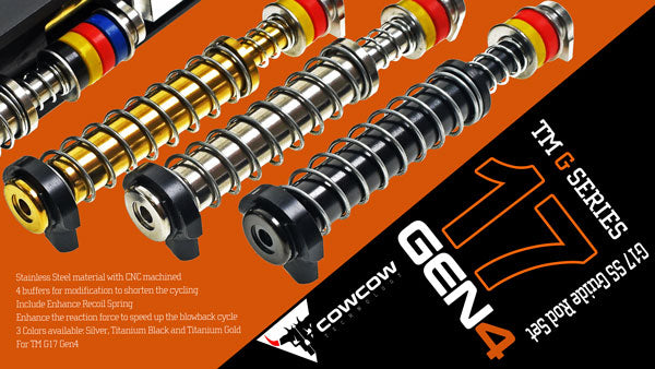 COW G17 Gen4 SS Guide Rod Set for TM G Model Series-Gold