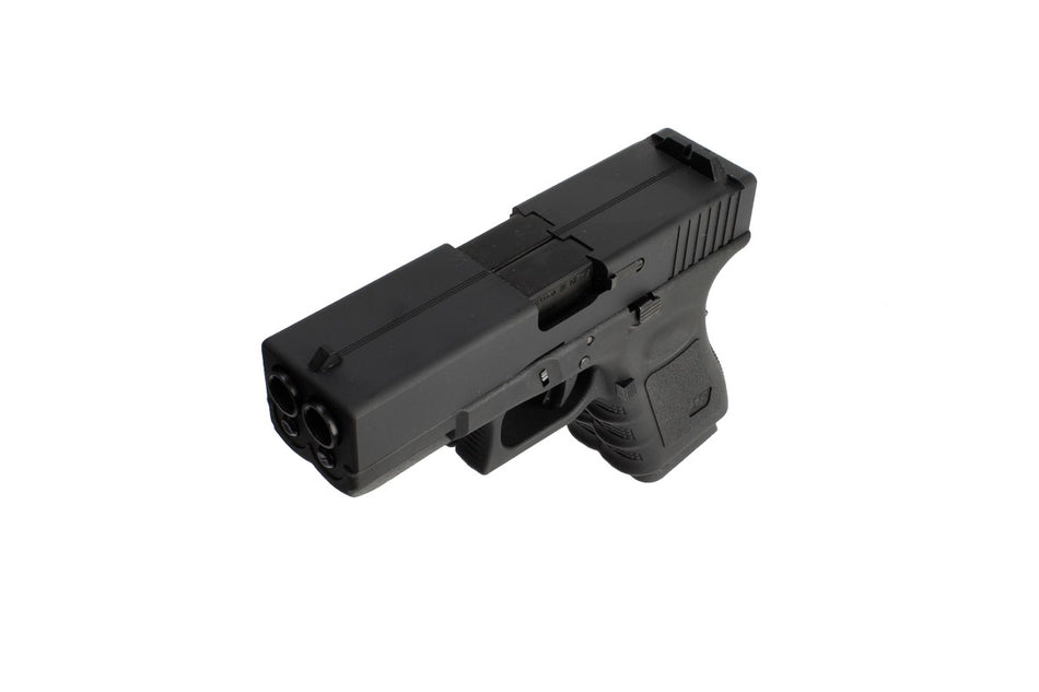 WE Model 19 Double Barrel ( BK ) GBB Pistol Airsoft