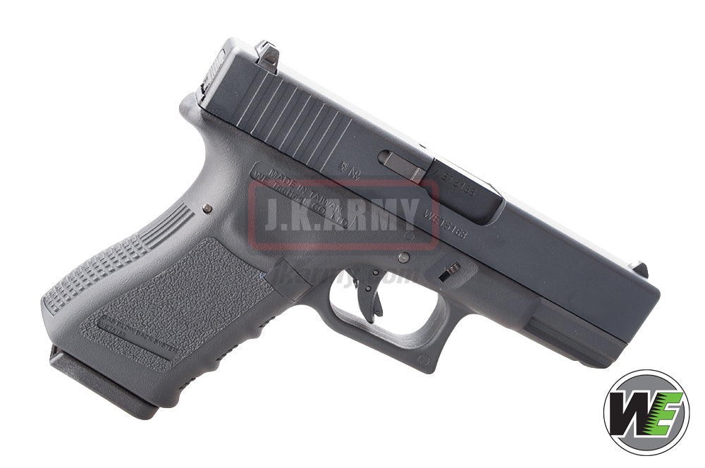 WE Model 19 Metal Slide GBB Pistol ( Black ) ( WE Marking )