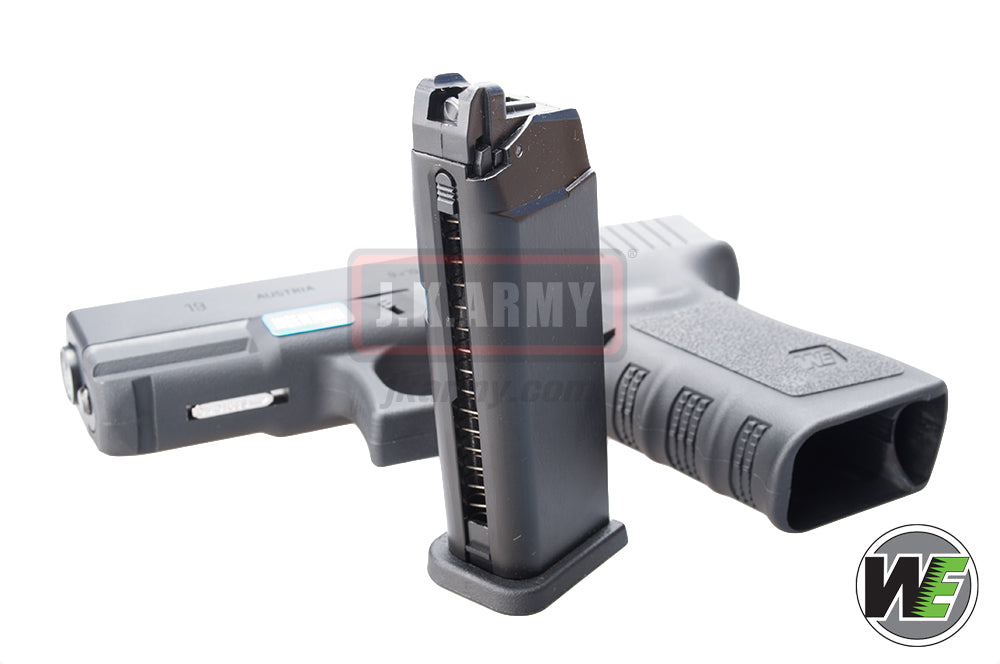 WE Model 19 Metal Slide GBB Pistol ( Black ) ( WE Marking )