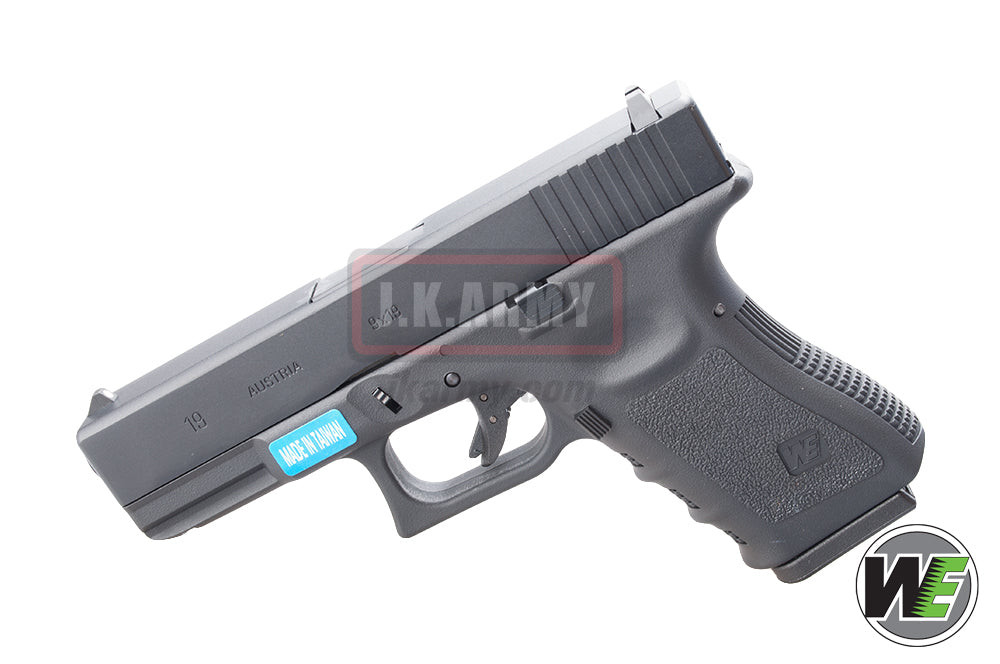WE Model 19 Metal Slide GBB Pistol ( Black ) ( WE Marking )