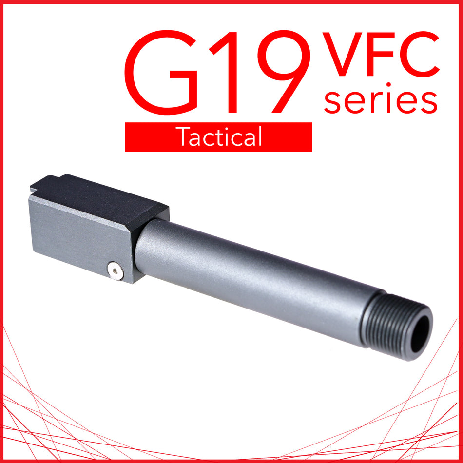 Unicorn G19 Tactical Type Fixed Not Drop Outer Barrel For Umarex / VFC Glock G19X G19 Gen4 G45 GBB Pistol Airsoft ( 14mm CCW Thread )