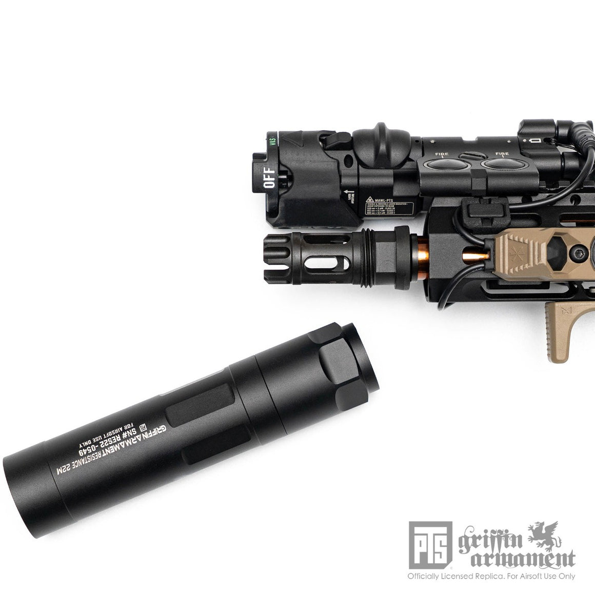 PTS Griffin Armament 14mm CCW Taper Mount FlashComp