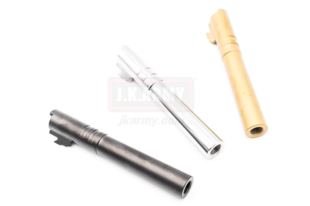 5 Inch Steel Outer Barrel for TM Hi-Capa Series ( Black / Silver / Gold )-Gold