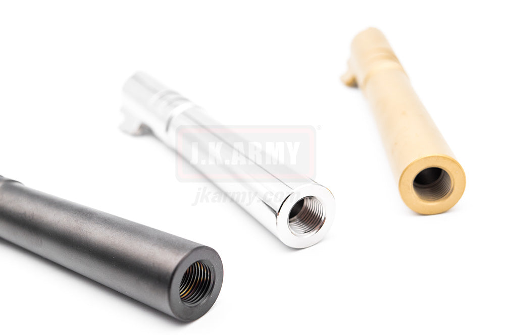 5 Inch Steel Outer Barrel for TM Hi-Capa Series ( Black / Silver / Gold )-Gold