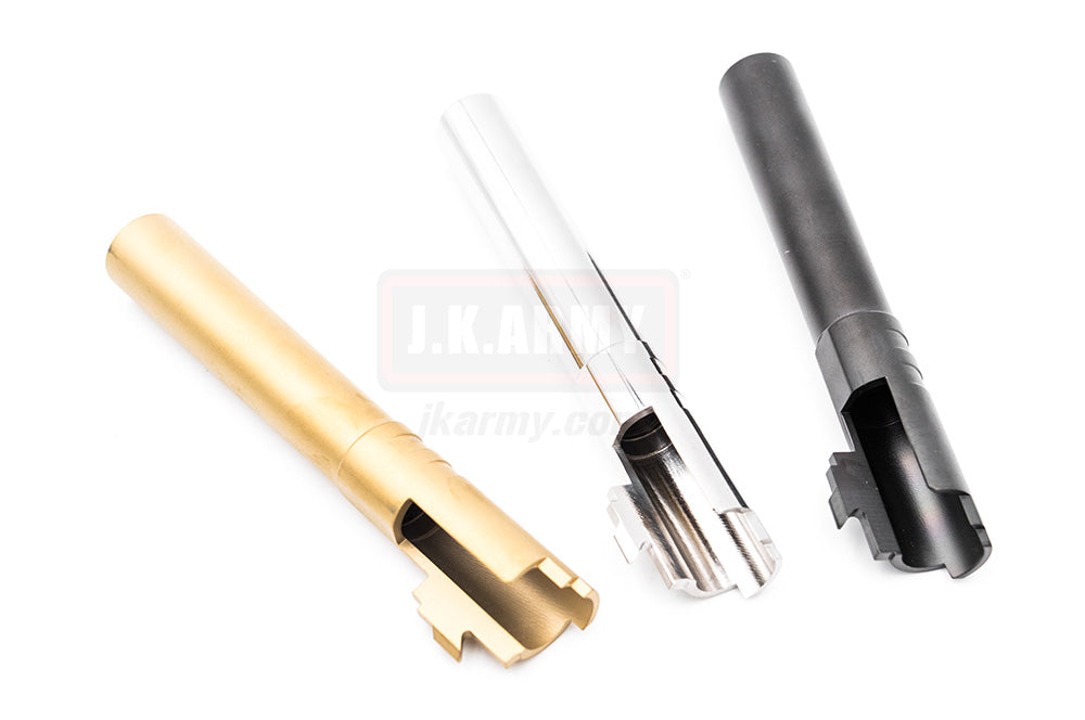 5 Inch Steel Outer Barrel for TM Hi-Capa Series ( Black / Silver / Gold )-Gold