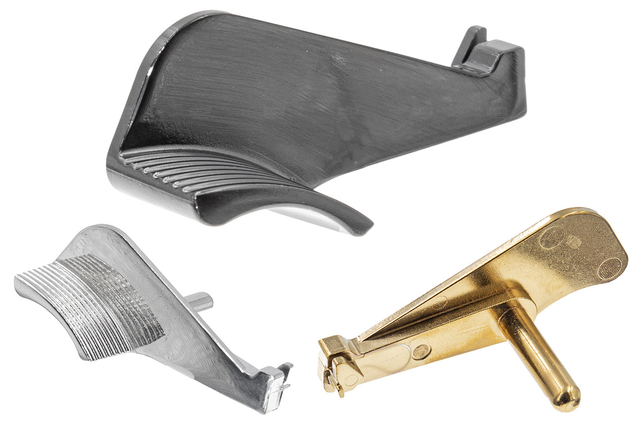 5KU Steel Slide Stop With Thumb Rest for Marui TM Hi-Capa GBBP ( Black / Silver / Gold )-Gold