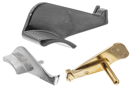5KU Steel Slide Stop With Thumb Rest for Marui TM Hi-Capa GBBP ( Black / Silver / Gold )-Gold