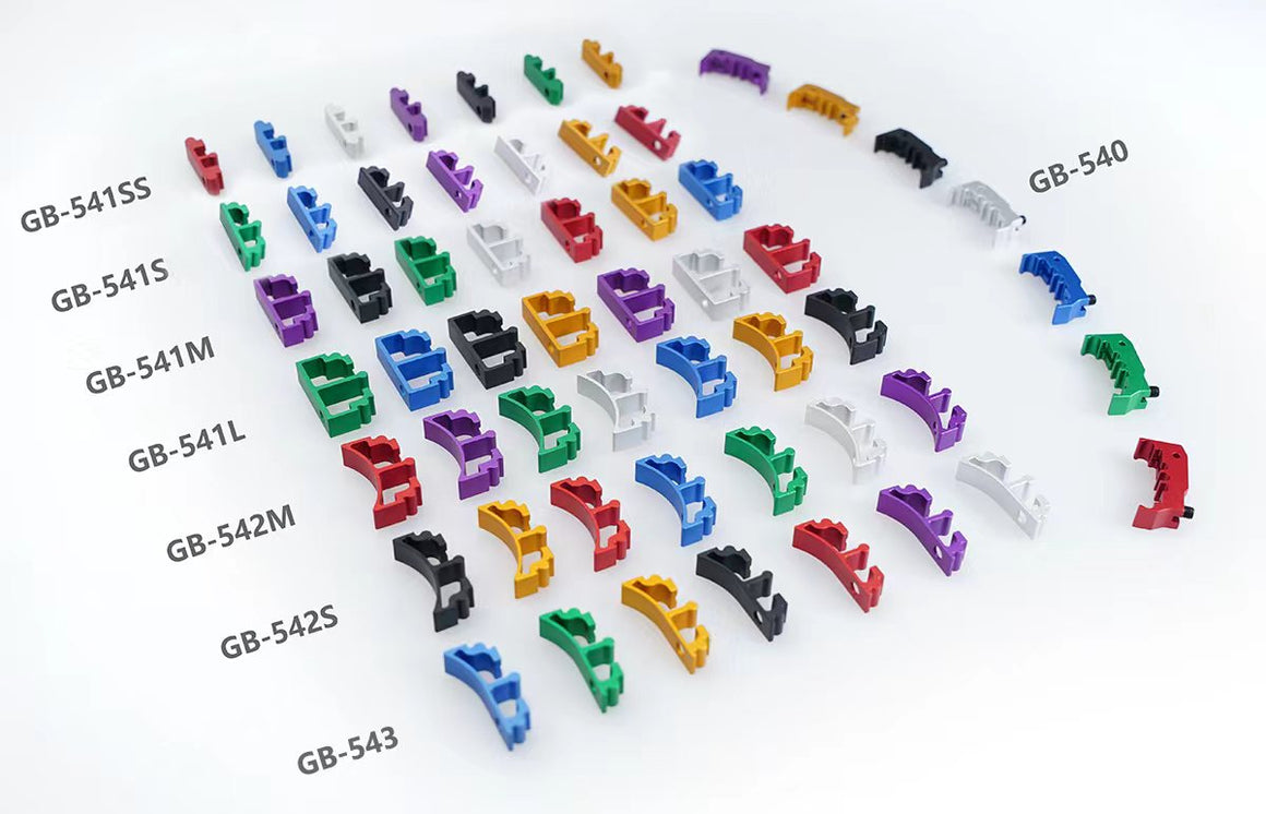 5KU Module 545 Trigger 2 Shoe A / B / C For TM Hi-Capa GBBP ( 545S / 545M / 545L )-545L-Black