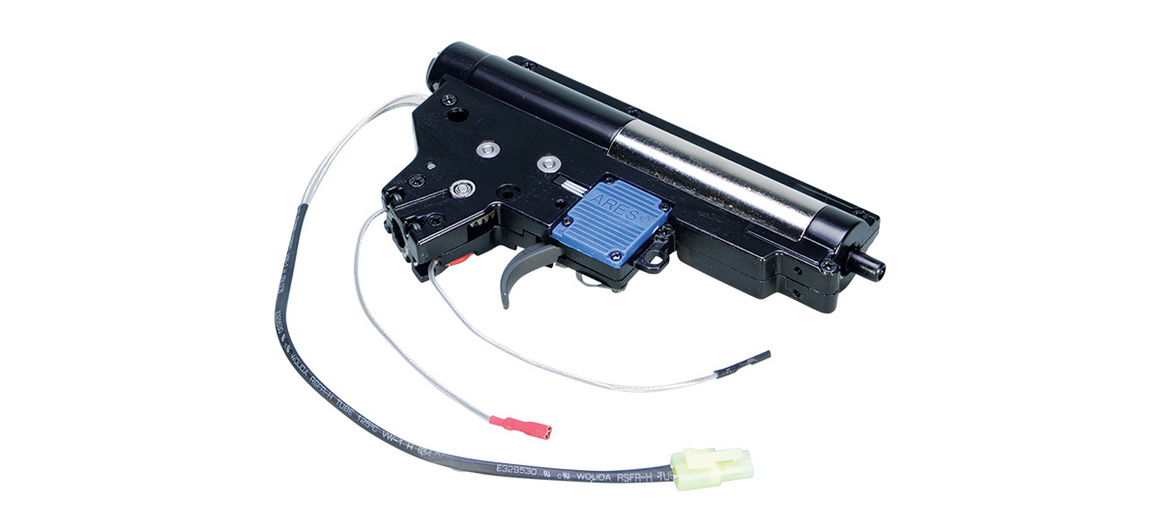 ARES Complete Gear Boxes Rear Wire w/ ECU for Ameoba / Ares M4 Series